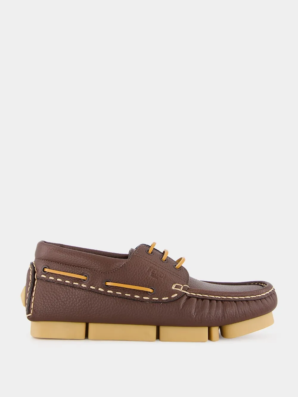 Brown Deck Lace-Ups Loafers sold by Fashion Clinic