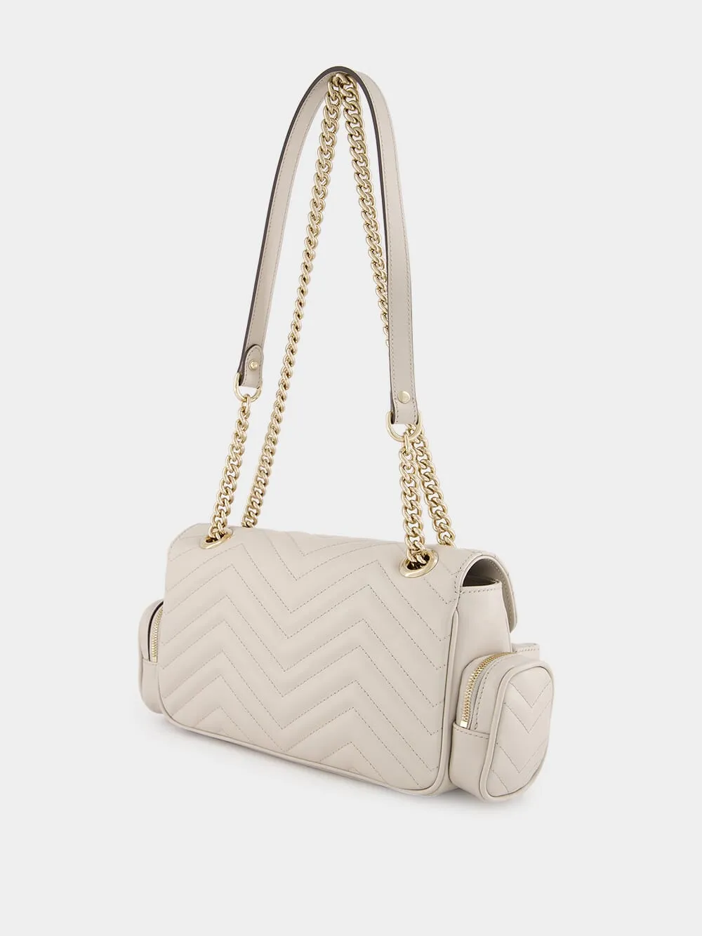 Ivory GG Marmont Small Multi-Pocket Bag sold by Fashion Clinic product image thumbnail 4