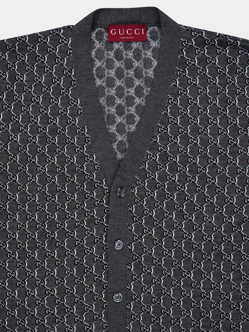 Wool and Silk GG Shadow Cardigan sold by Fashion Clinic product image thumbnail 3