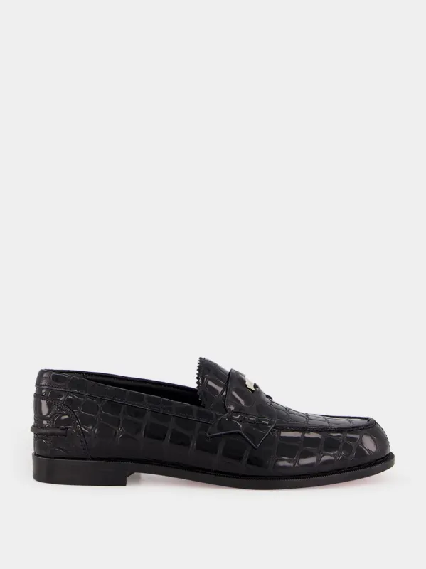 Penny Black Alligator-Embossed Loafers sold by Fashion Clinic