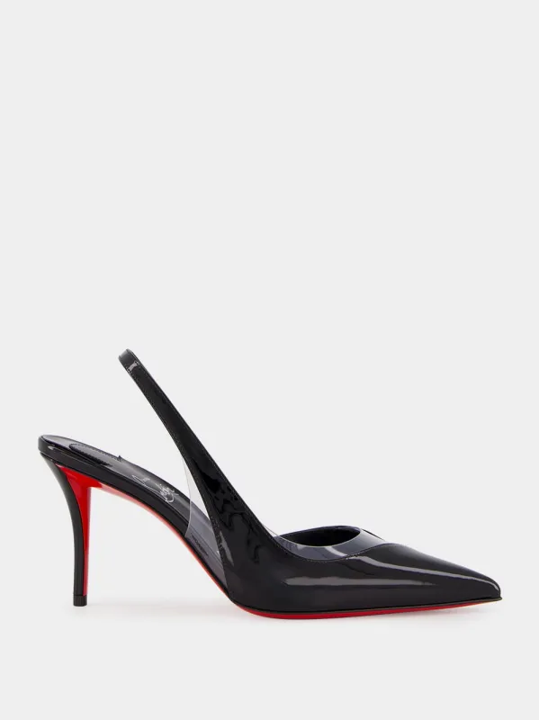 Posticha 80 mm Black Slingback Pumps made by Christian Louboutin