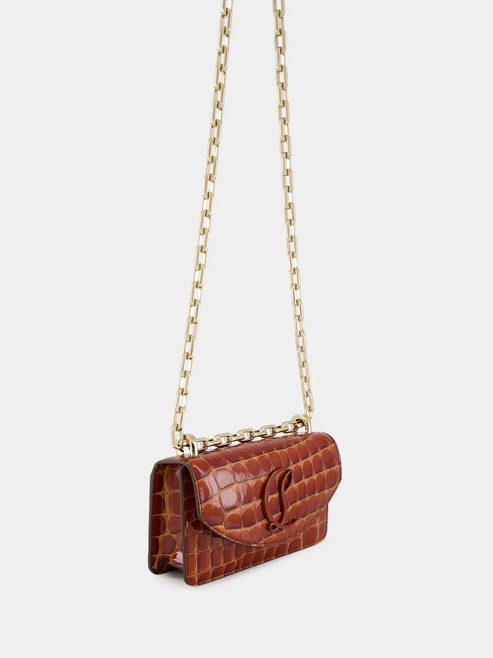 Loubi54 Mini Alligator-Embossed Crossbody Bag sold by Fashion Clinic product image thumbnail 3
