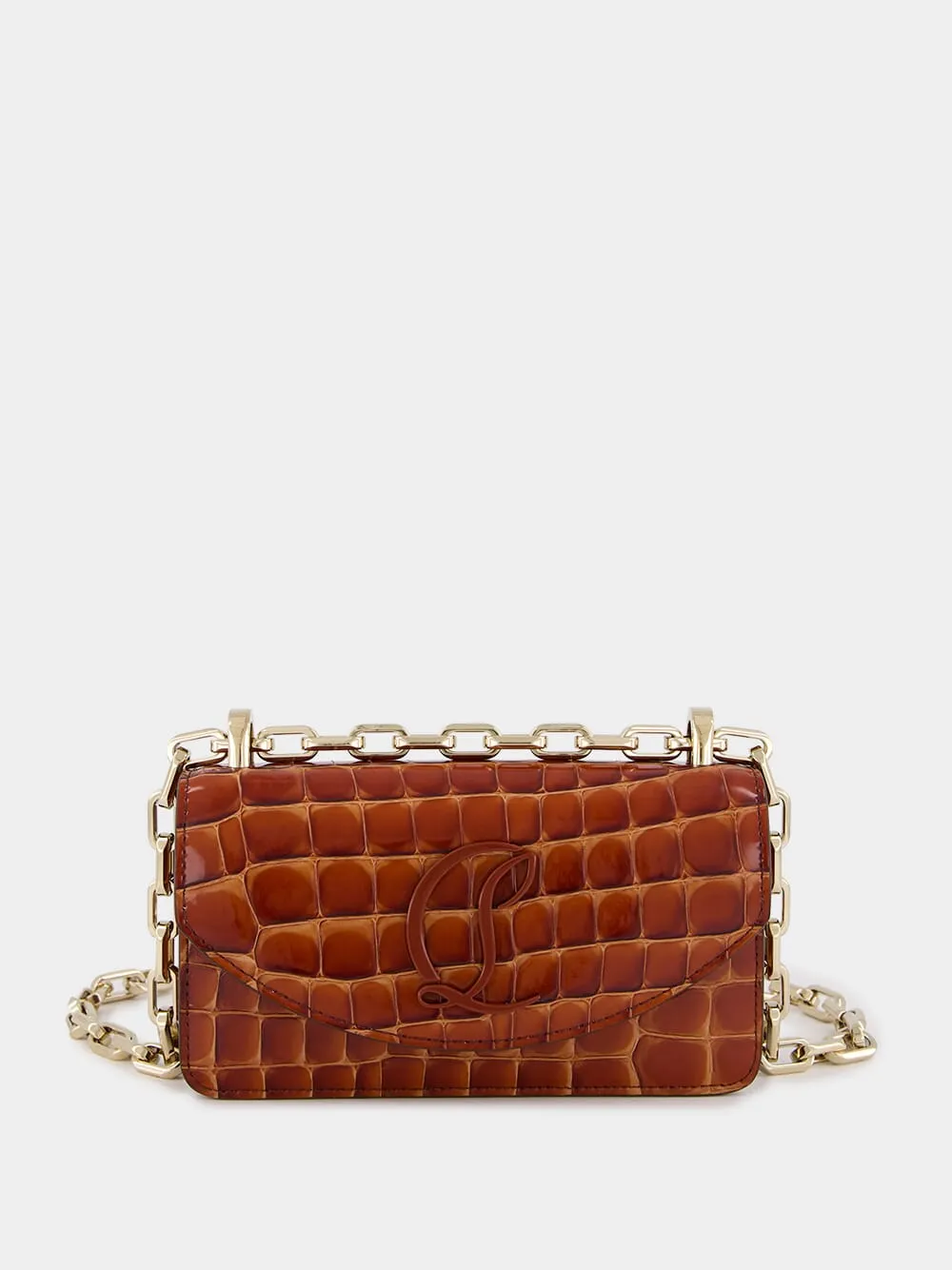 Loubi54 Mini Alligator-Embossed Crossbody Bag sold by Fashion Clinic
