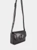Loubi54 Black Alligator-Embossed Bag sold by Fashion Clinic