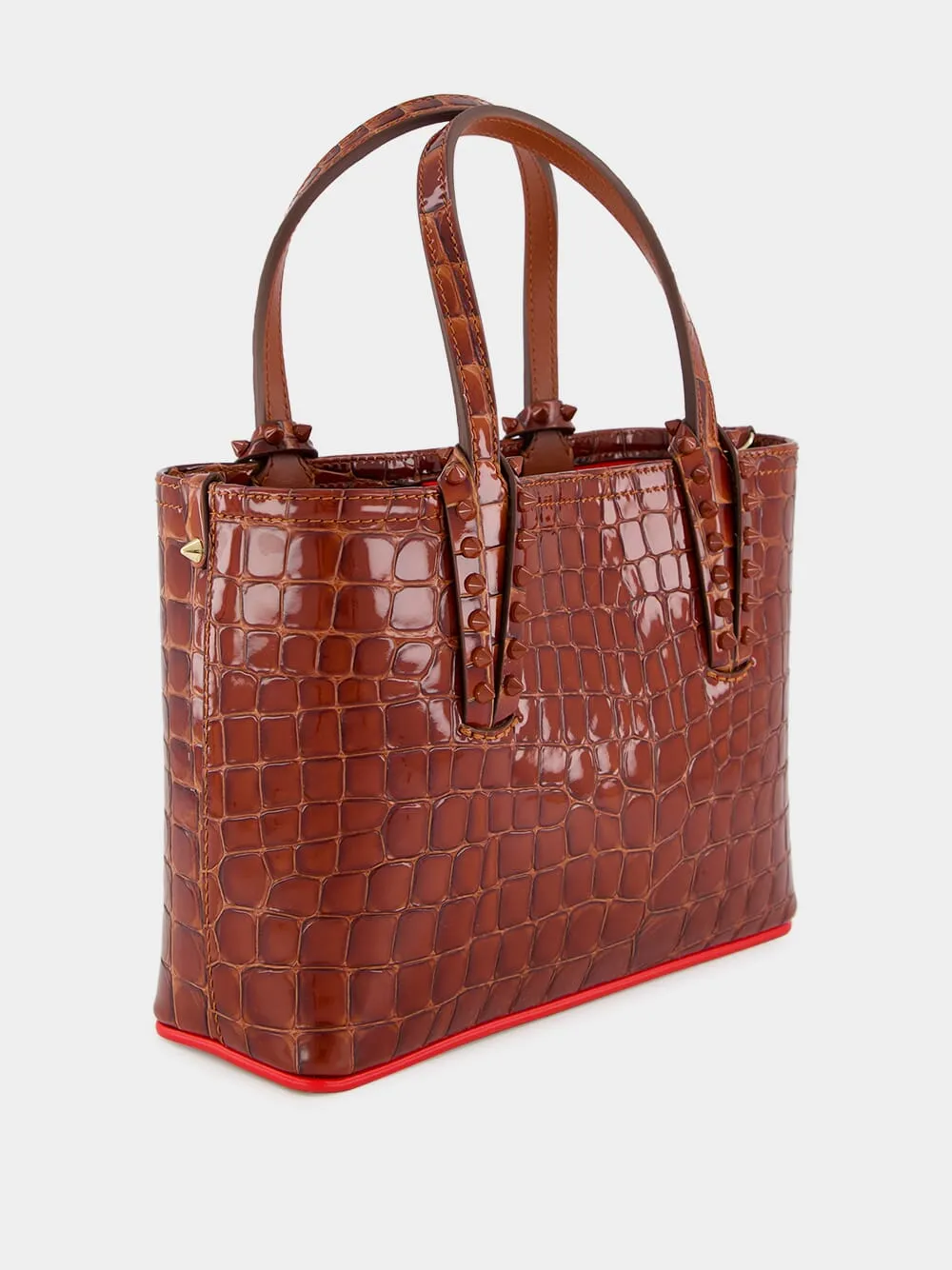 Cabata Mini Alligator-Embossed Tote Bag sold by Fashion Clinic product image thumbnail 3