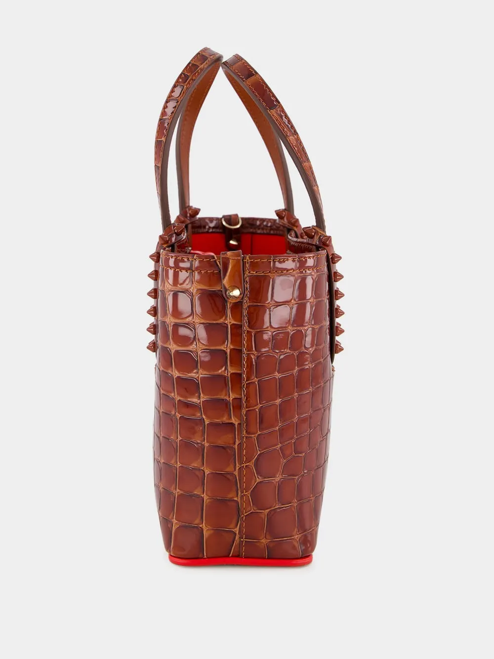 Cabata Mini Alligator-Embossed Tote Bag sold by Fashion Clinic product image thumbnail 4