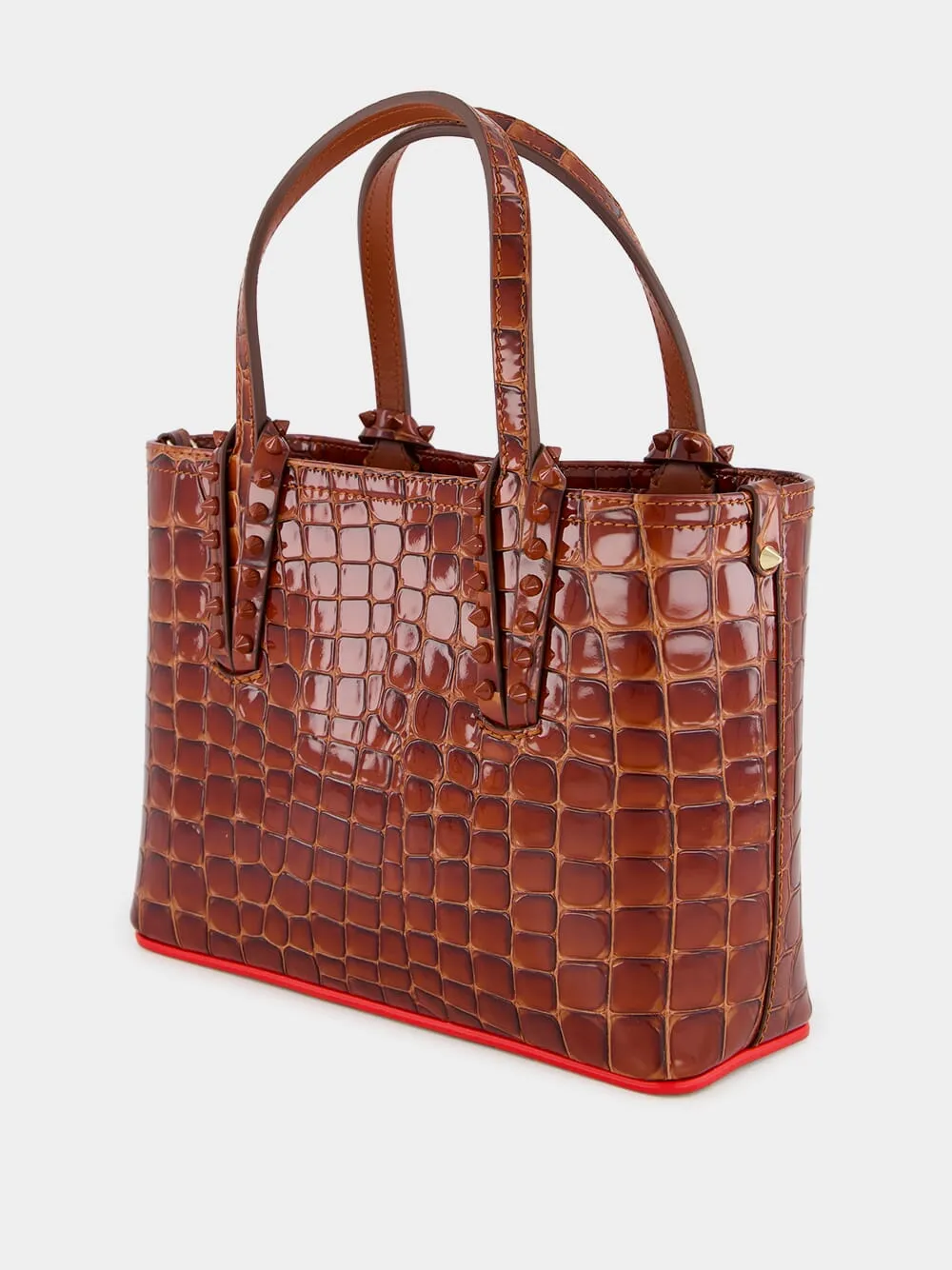 Cabata Mini Alligator-Embossed Tote Bag sold by Fashion Clinic product image thumbnail 5