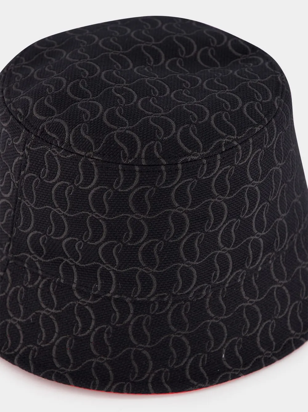Black Bobino Jacquard Monogram Bucket Hat sold by Fashion Clinic product image thumbnail 3