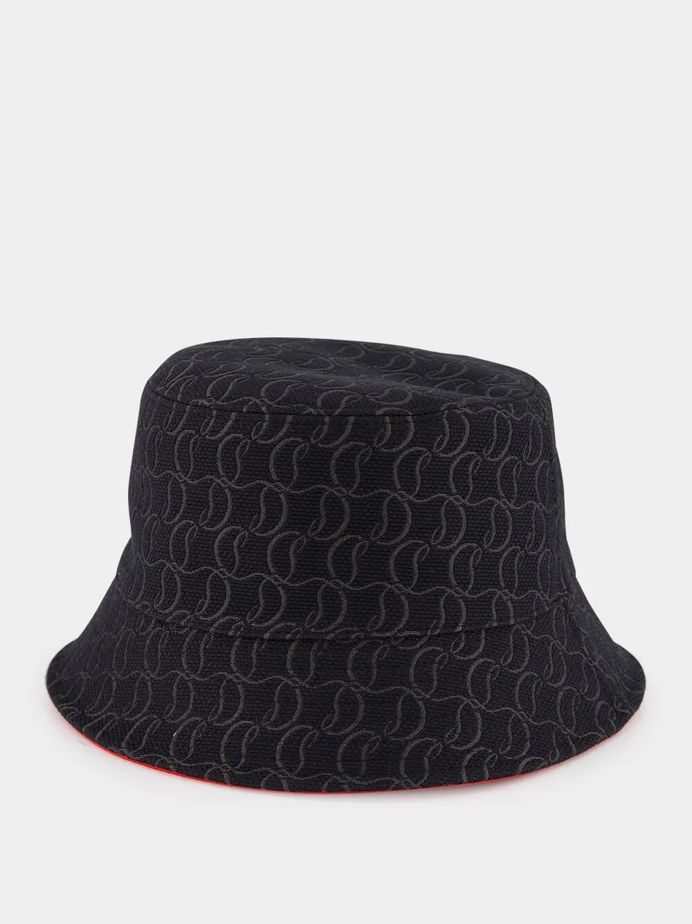 Black Bobino Jacquard Monogram Bucket Hat sold by Fashion Clinic