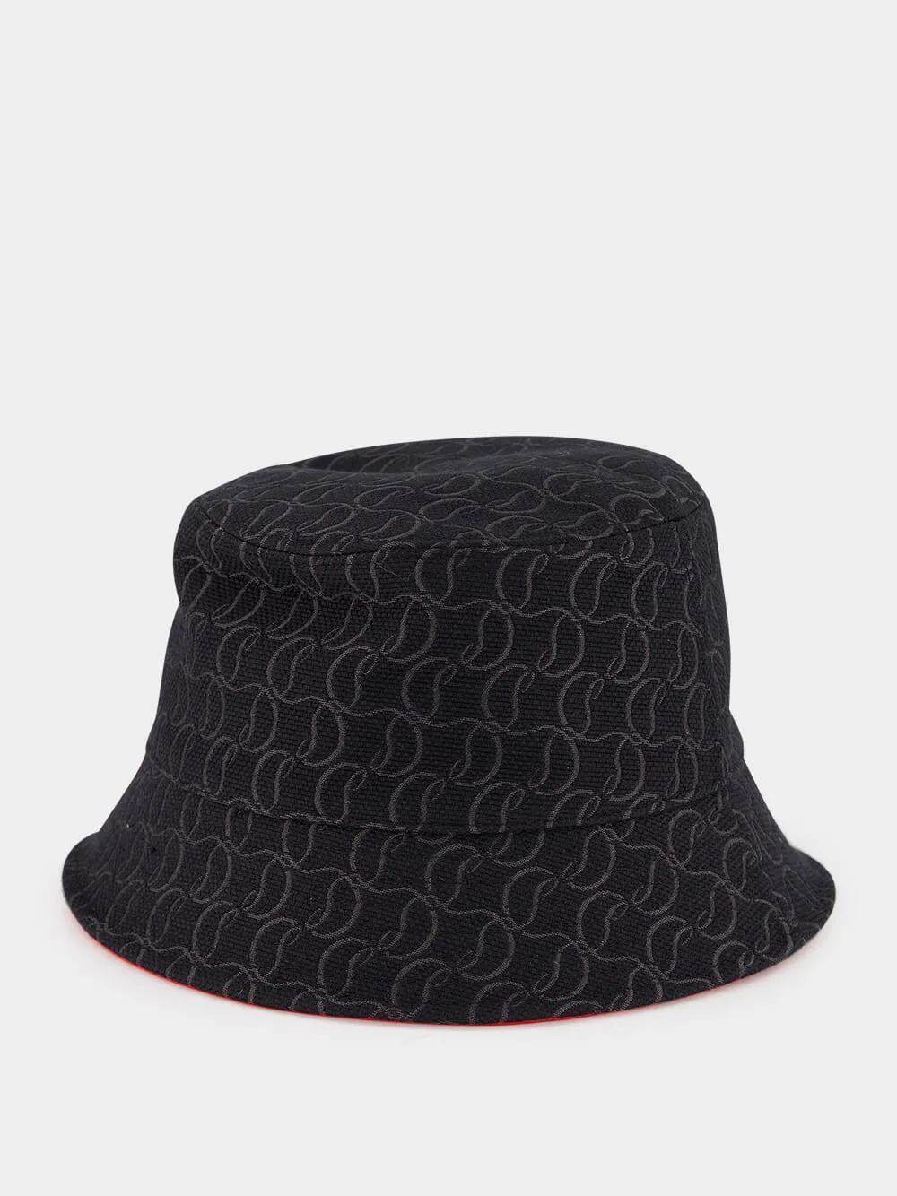 Black Bobino Jacquard Monogram Bucket Hat sold by Fashion Clinic product image thumbnail 2
