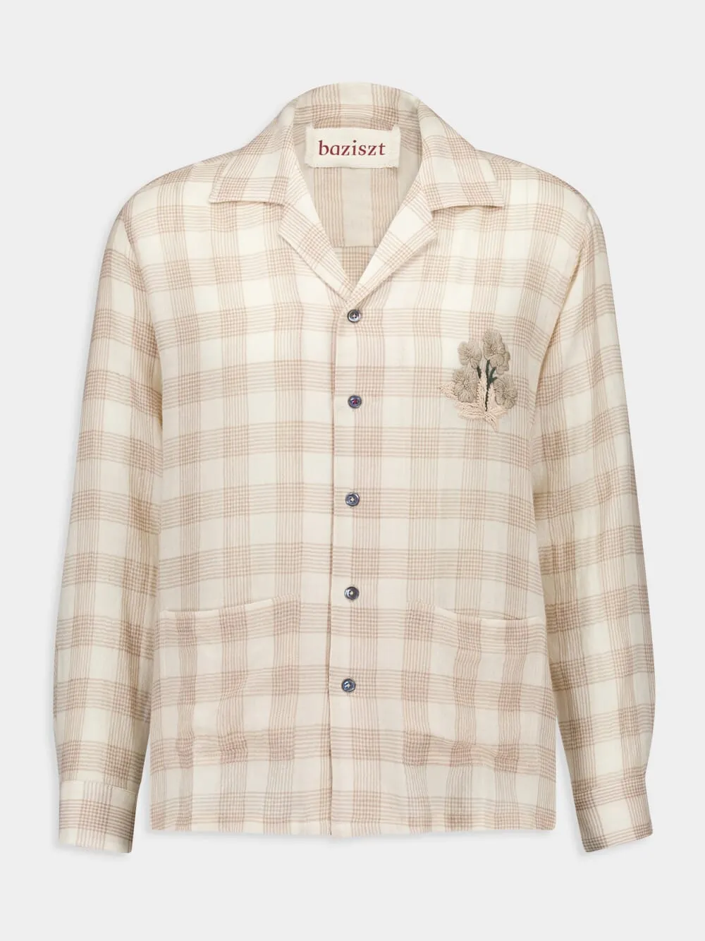Beige Chitin Shirt sold by Fashion Clinic