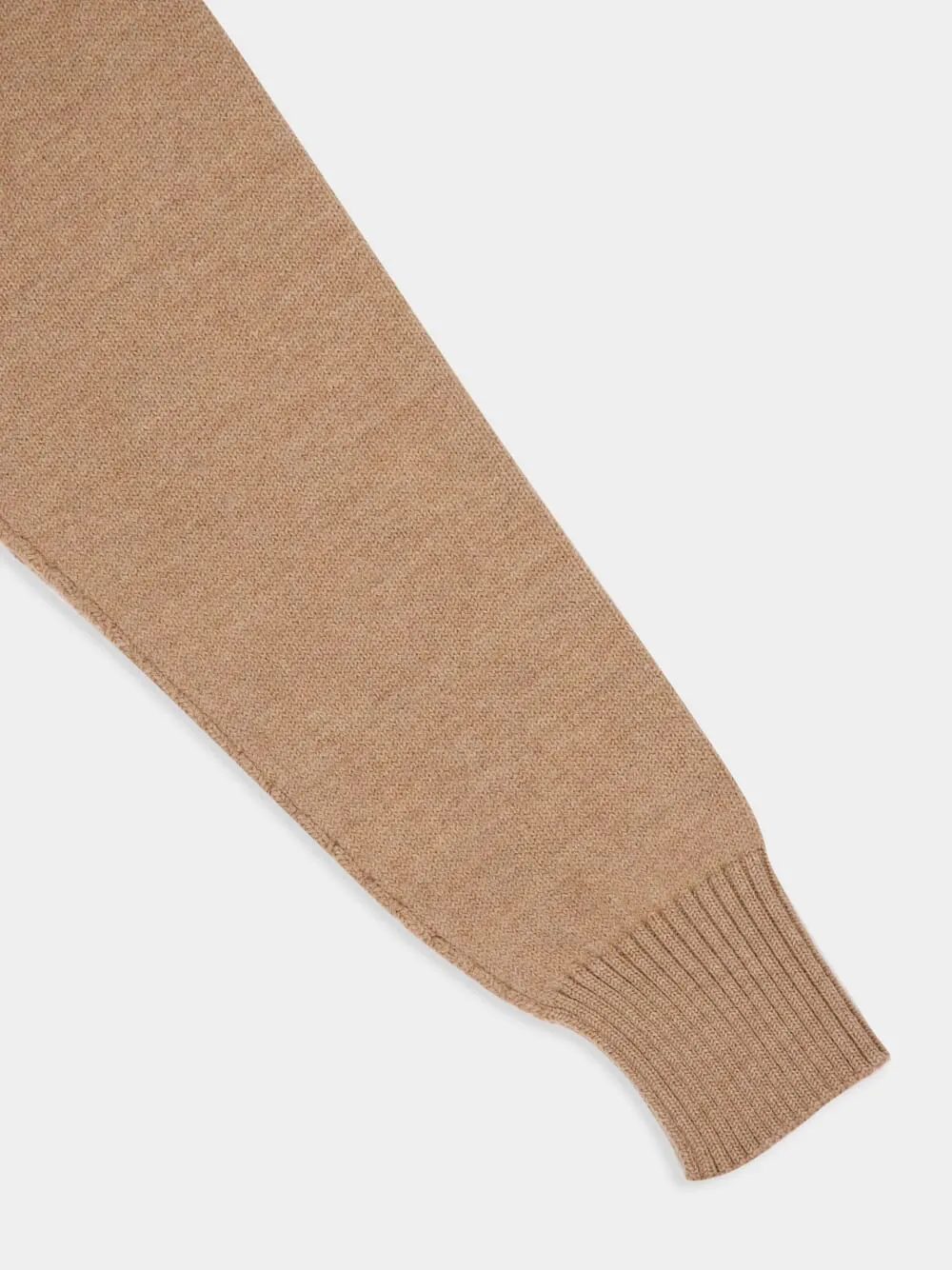 Camel Felted Merino Wool Sweater sold by Fashion Clinic product image thumbnail 4