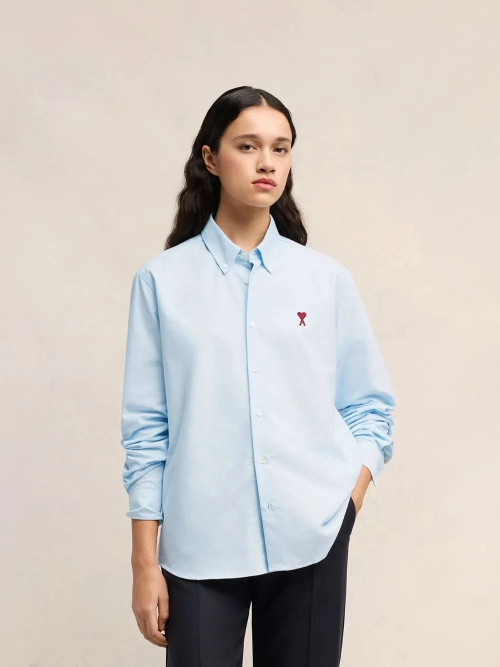 Blue Button-Down Ami de Coeur Shirt sold by Fashion Clinic product image thumbnail 2
