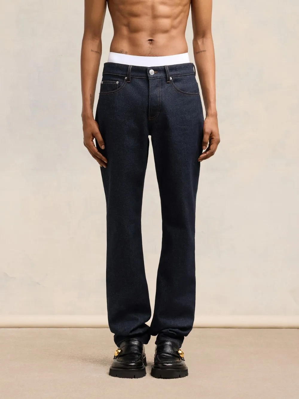 Raw Indigo Classic Fit Jeans sold by Fashion Clinic product image thumbnail 2