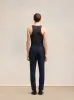 Navy Wool Elasticated Waist Trousers sold by Fashion Clinic