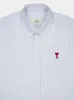 Blue Button-Down Ami de Coeur Shirt sold by Fashion Clinic