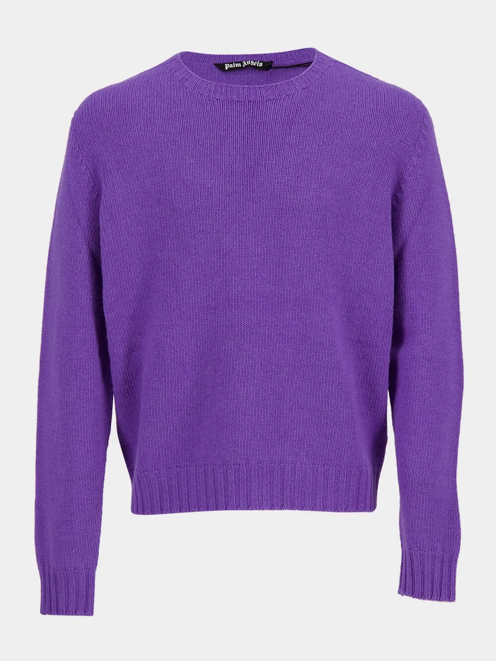 Purple Wool Crew Neck Sweater sold by Fashion Clinic