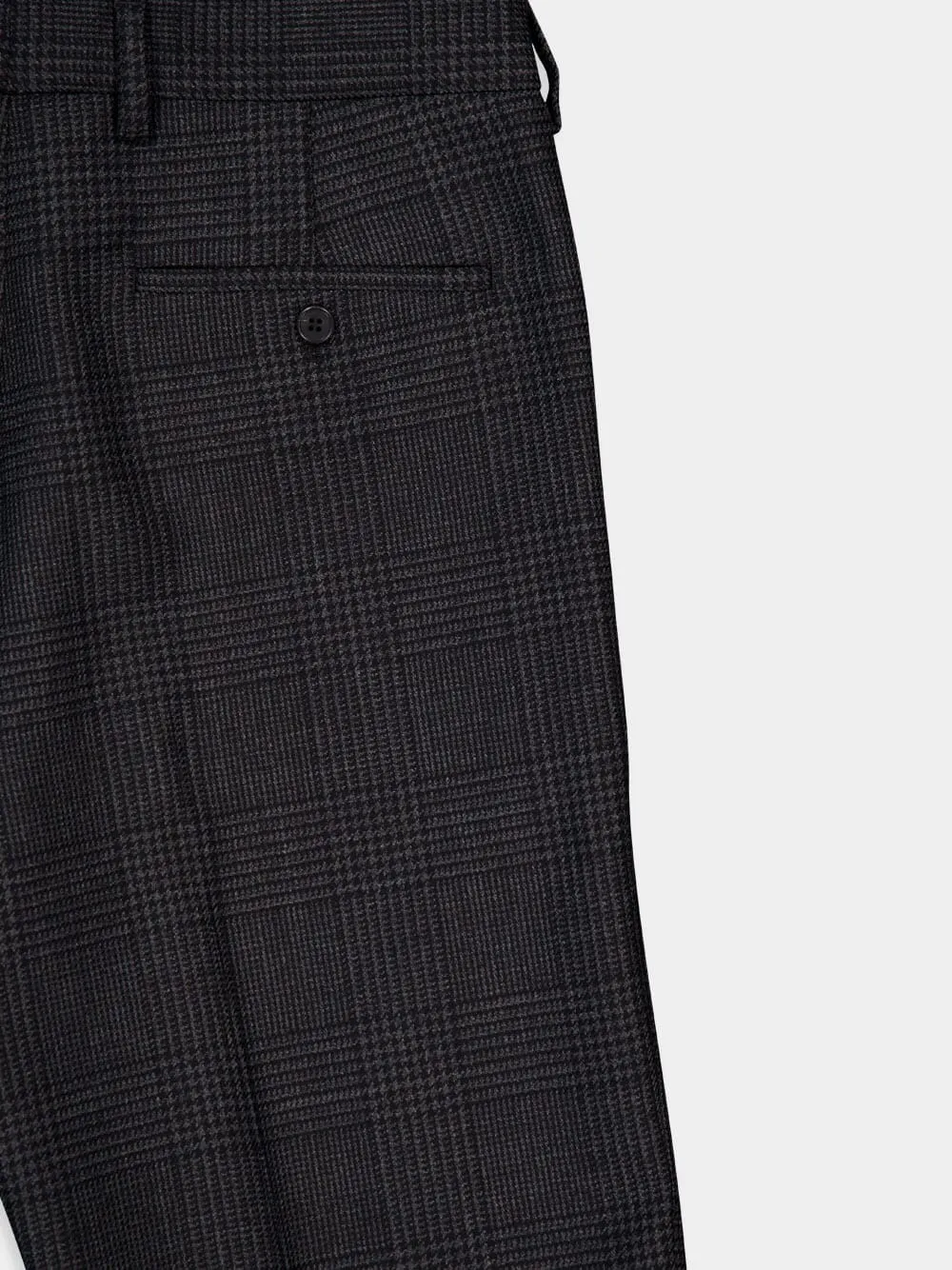 Prince of Wales Check Wool Trousers sold by Fashion Clinic product image thumbnail 4