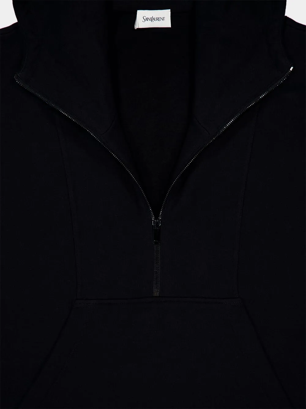 Black Half-Zip Hoodie sold by Fashion Clinic product image thumbnail 3
