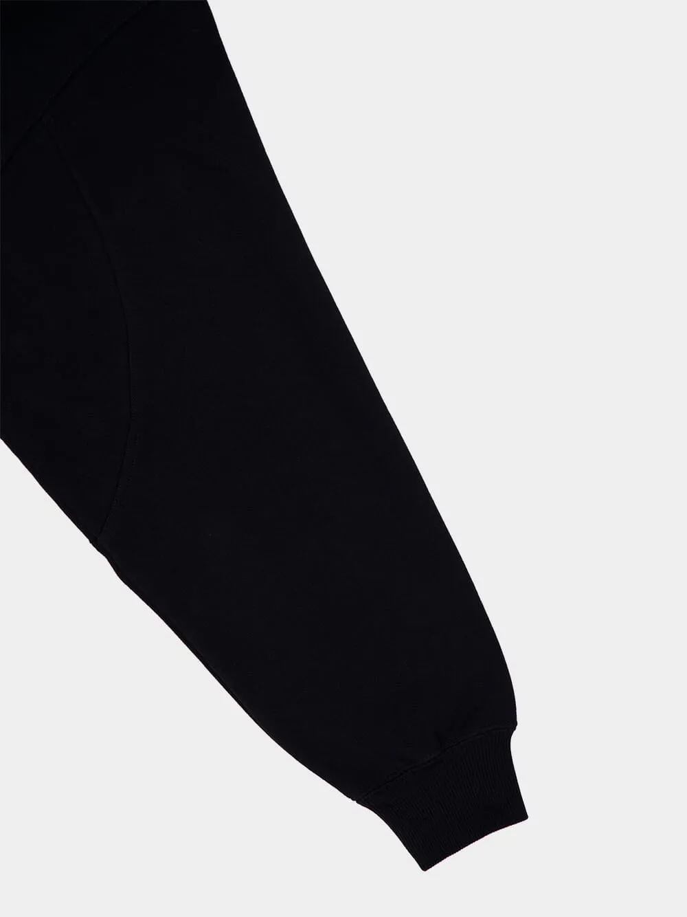 Black Half-Zip Hoodie sold by Fashion Clinic product image thumbnail 4