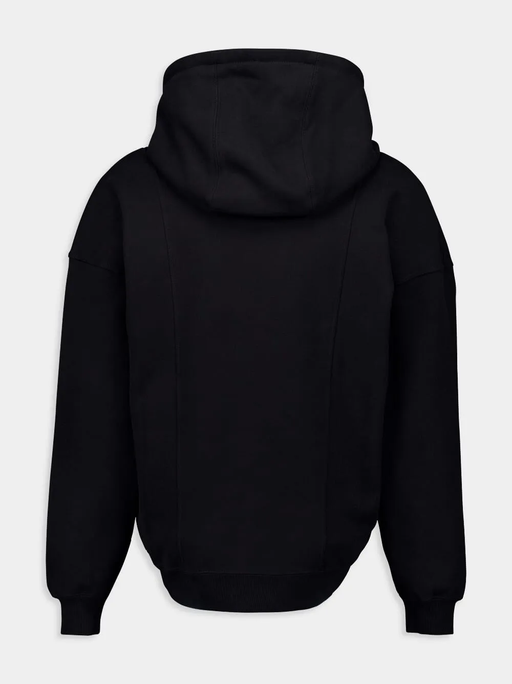 Black Half-Zip Hoodie sold by Fashion Clinic product image thumbnail 2