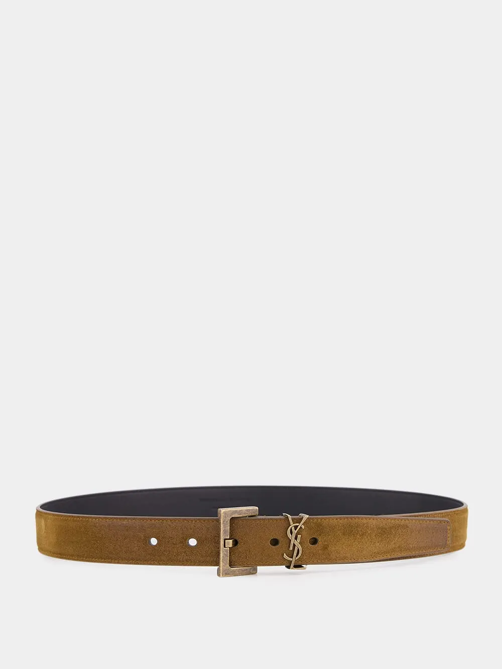 Logo Plaque Leather Belt sold by Fashion Clinic