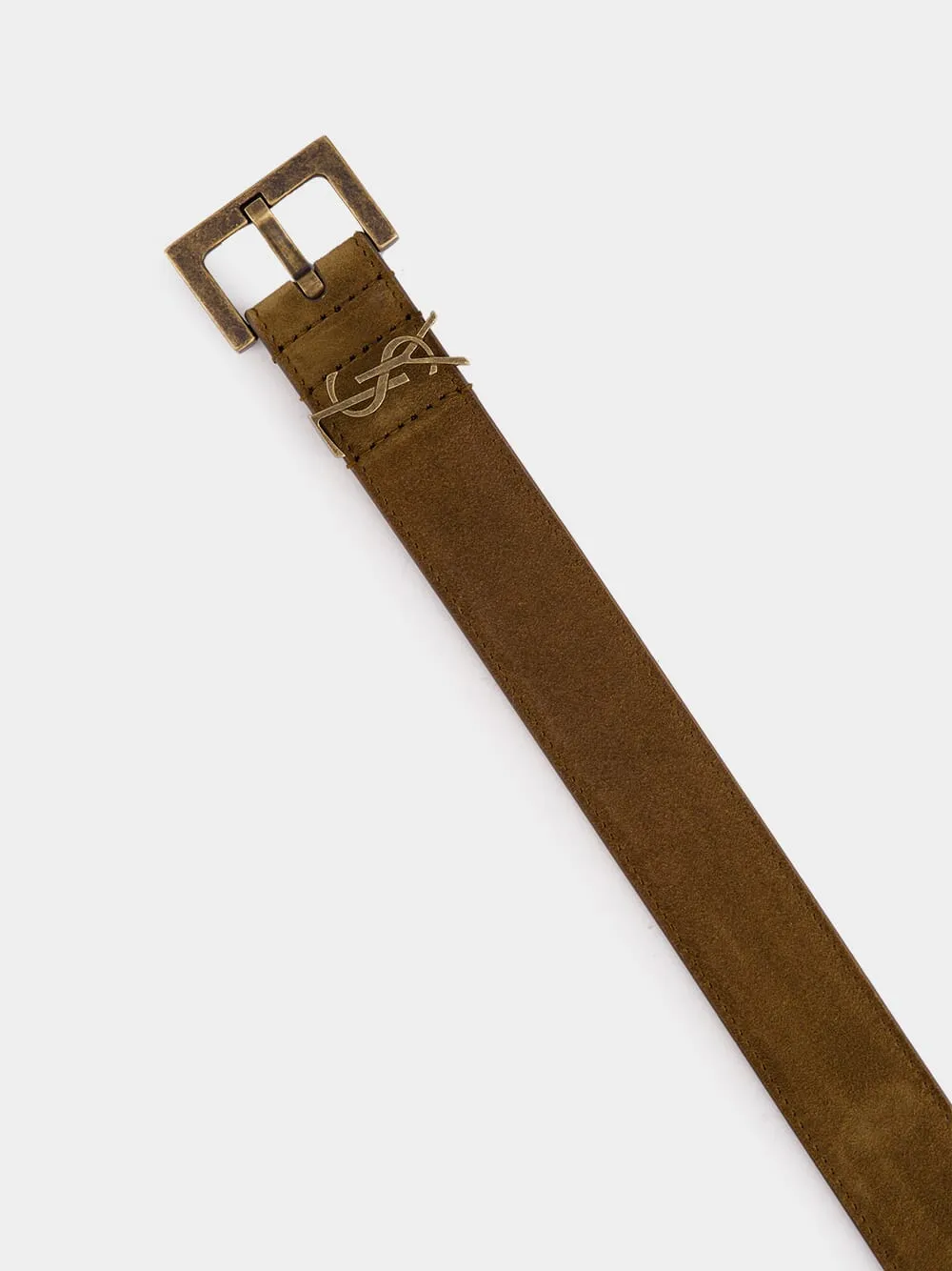 Logo Plaque Leather Belt sold by Fashion Clinic product image thumbnail 2