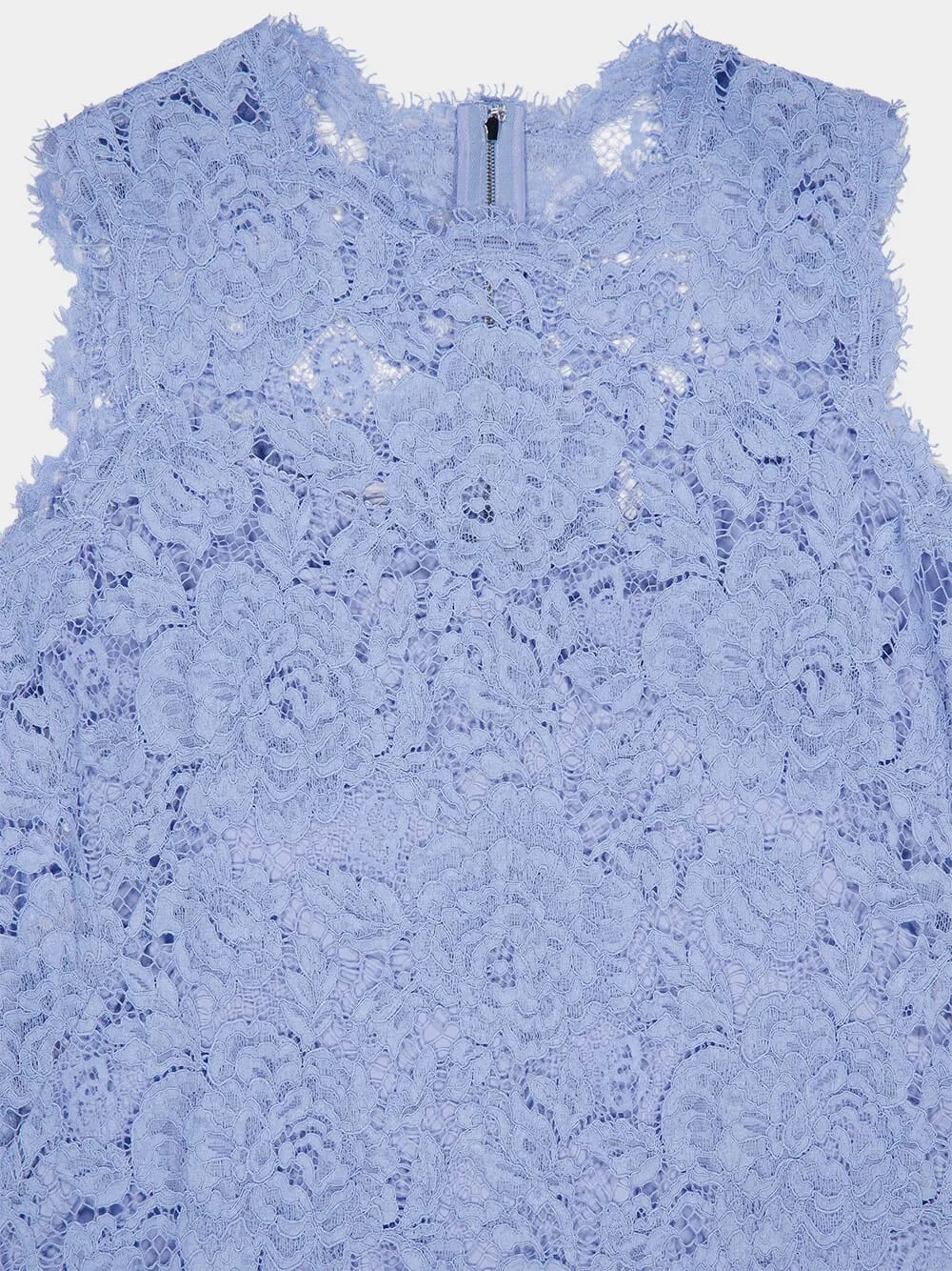 Sleeveless Floral Lace A-Line Dress sold by Fashion Clinic product image thumbnail 5