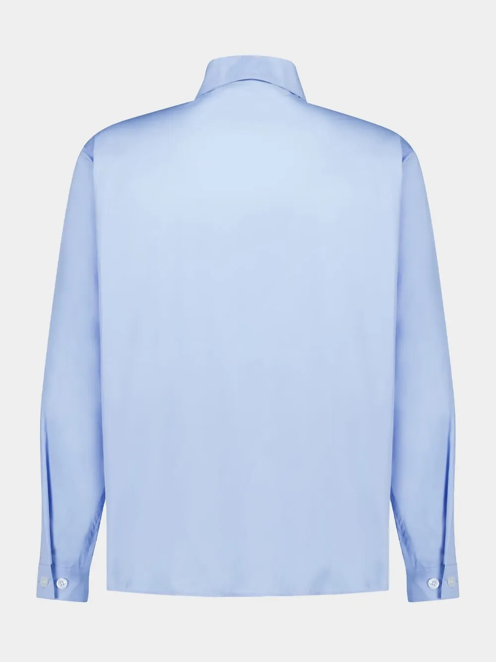 Blue Organic Cotton Zip Shirt sold by Fashion Clinic product image thumbnail 2