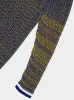 Two-Tone Striped Hooded Sweatshirt sold by Fashion Clinic
