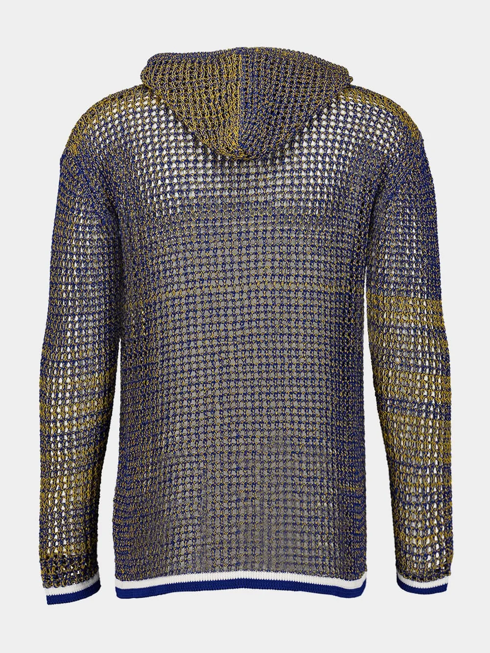 Two-Tone Striped Hooded Sweatshirt sold by Fashion Clinic product image thumbnail 2