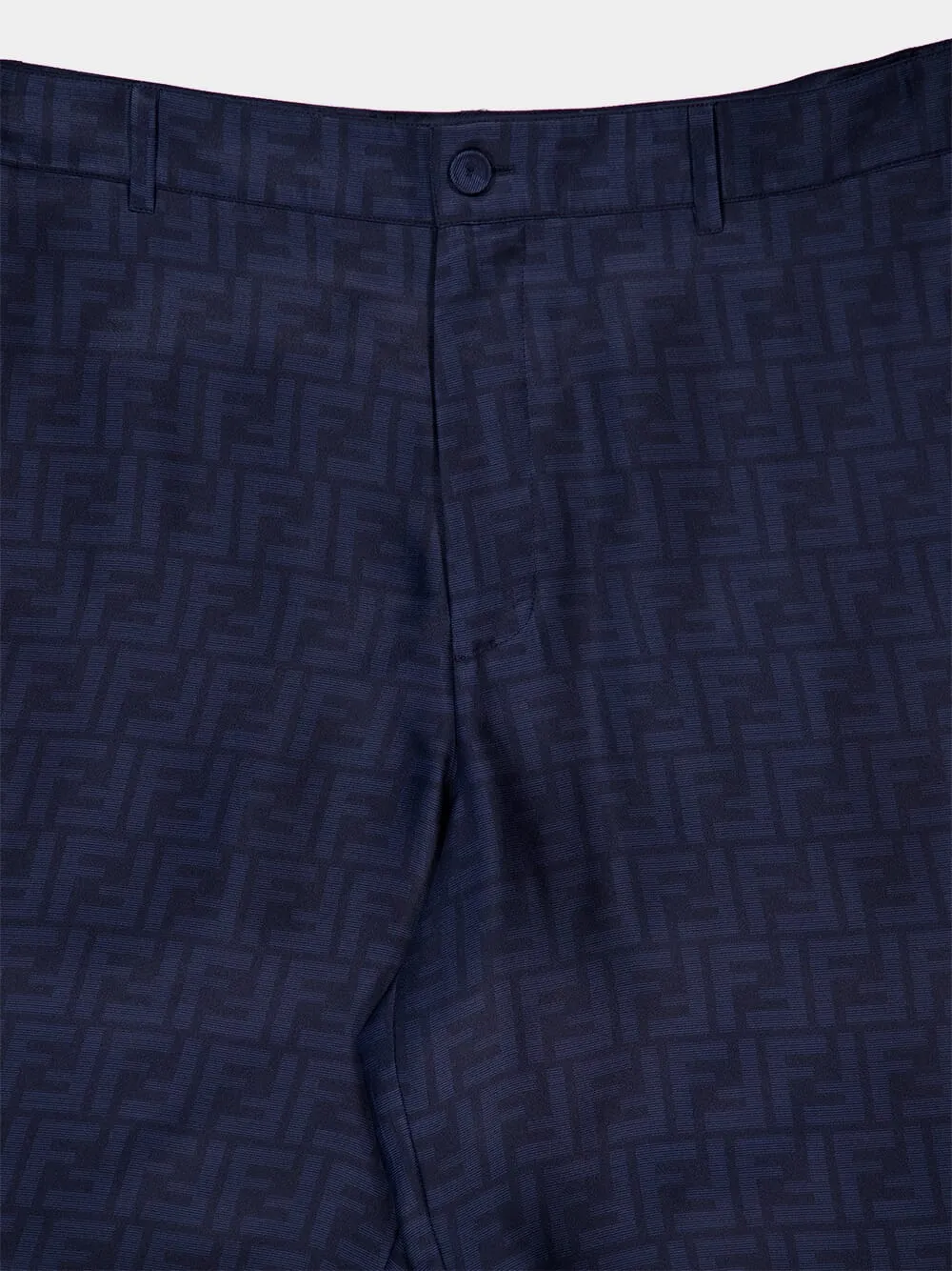 Blue FF Silk Bermuda Shorts sold by Fashion Clinic product image thumbnail 4