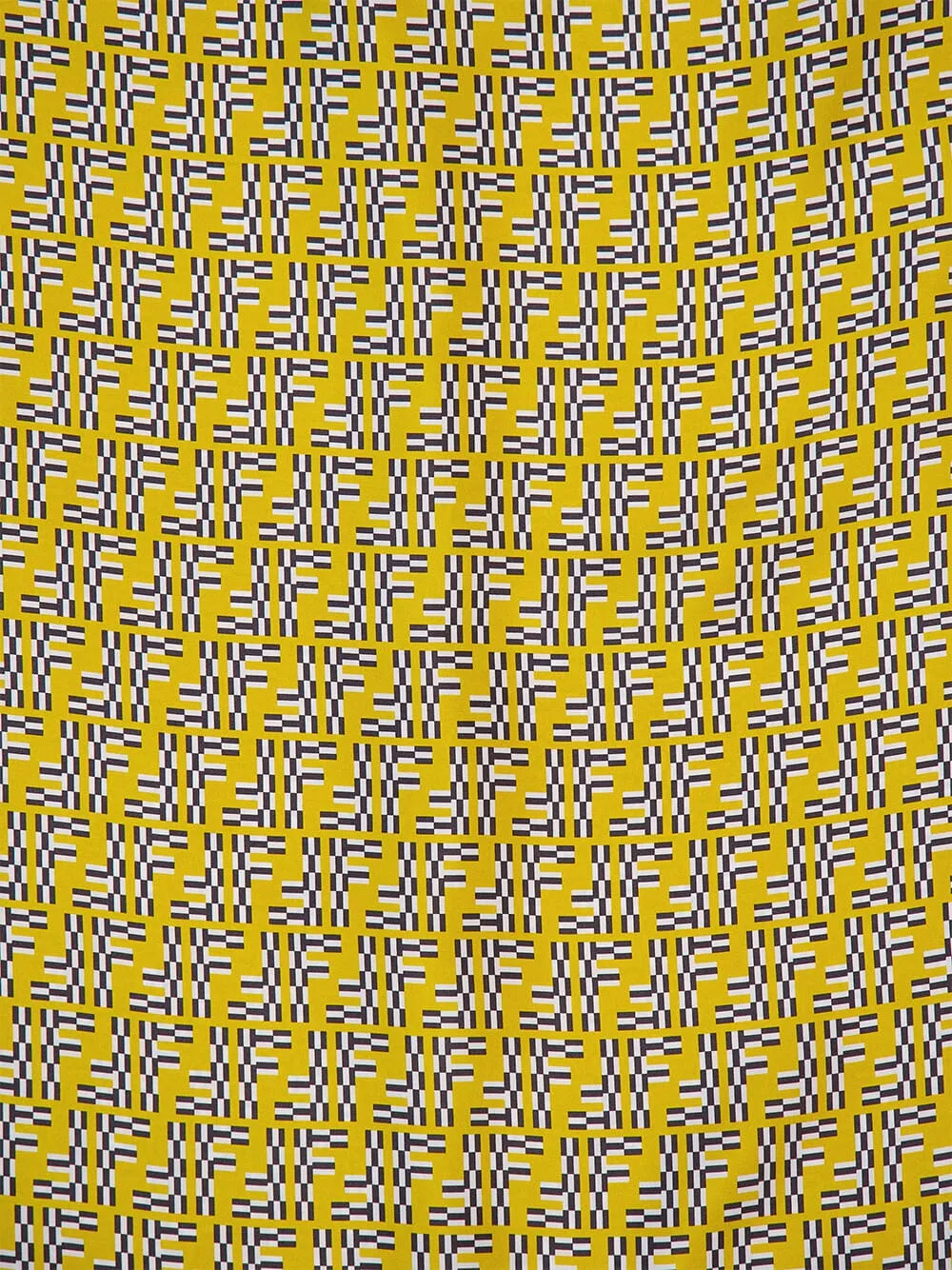 Yellow FF Labyrinth Silk Shirt sold by Fashion Clinic product image thumbnail 5