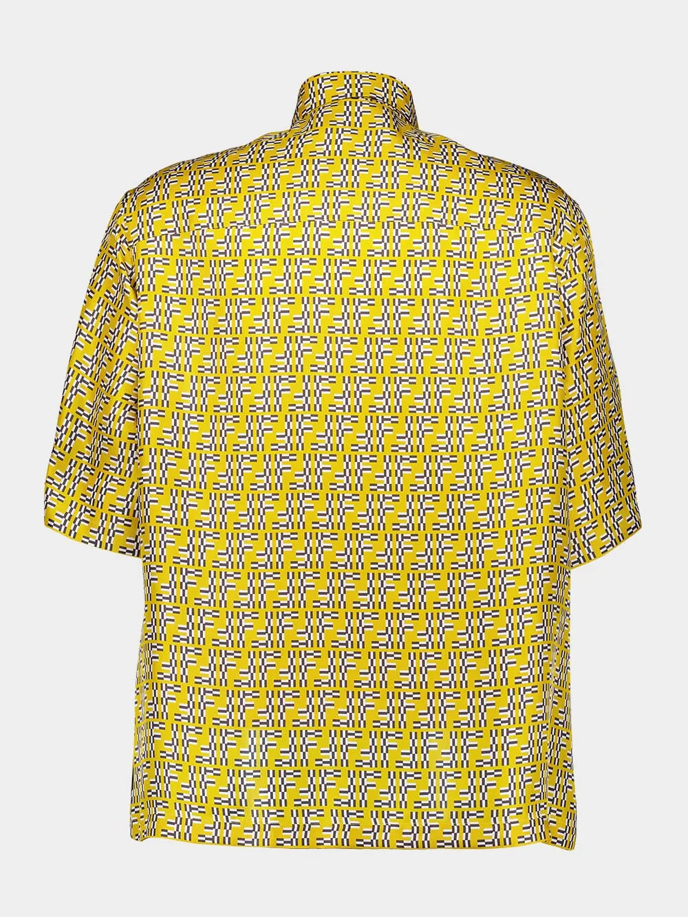 Yellow FF Labyrinth Silk Shirt sold by Fashion Clinic product image thumbnail 3