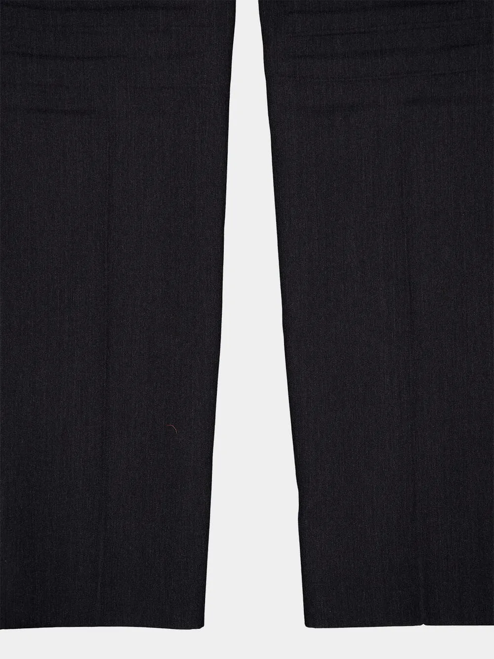 Dark Grey Wool Pants with Crease Detail sold by Fashion Clinic product image thumbnail 4