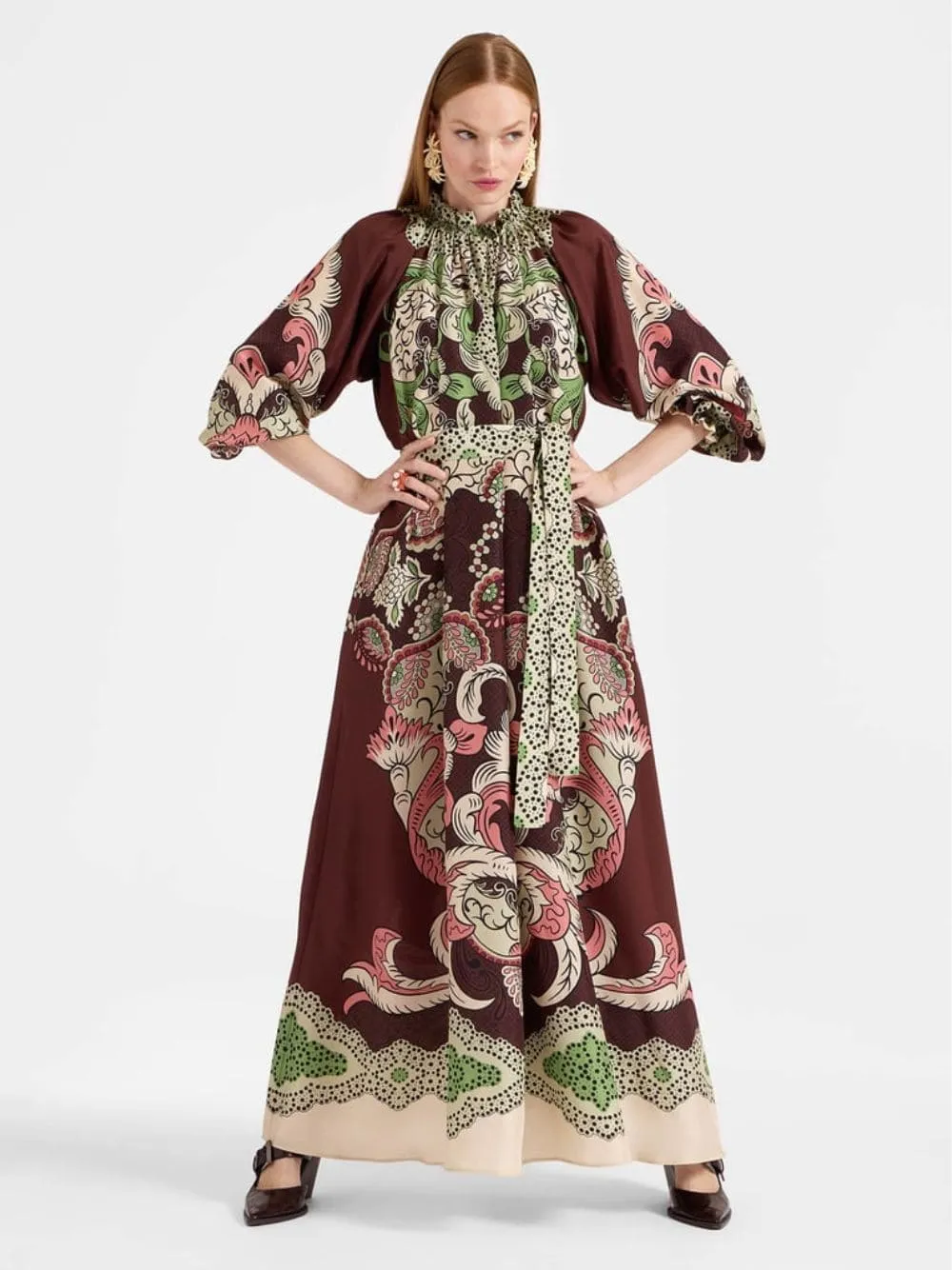 Portal Placée Brown Cerere Dress sold by Fashion Clinic