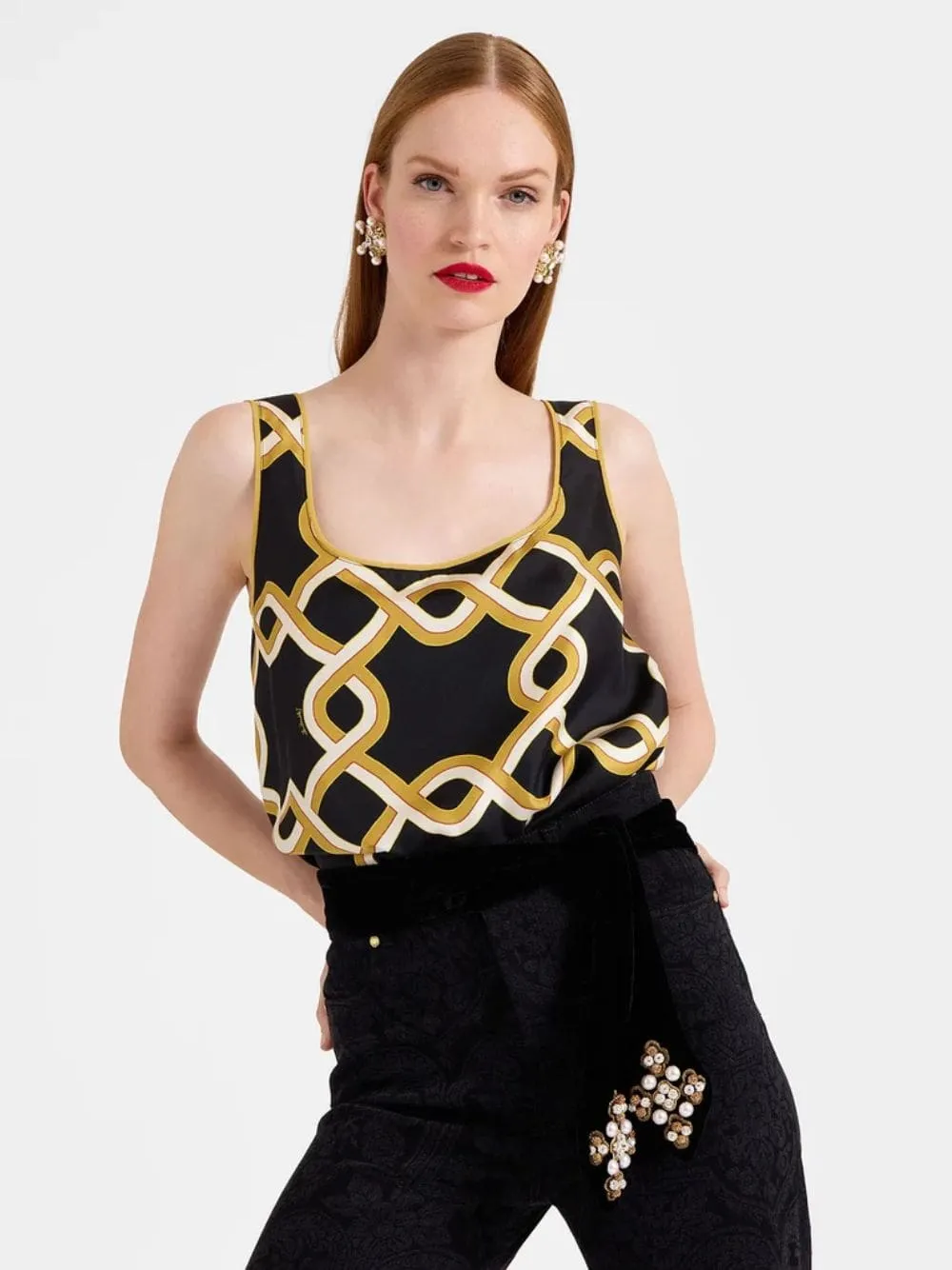 Tackle Black Twirl Top sold by Fashion Clinic product image thumbnail 2
