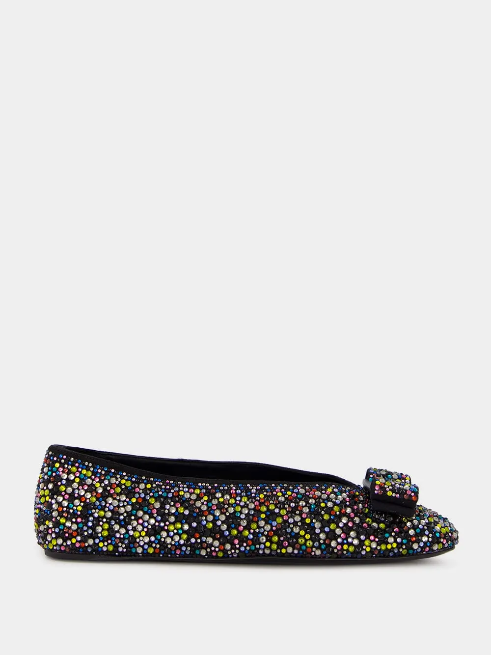 Vara Bow Crystal-Embellished Ballet Flat sold by Fashion Clinic