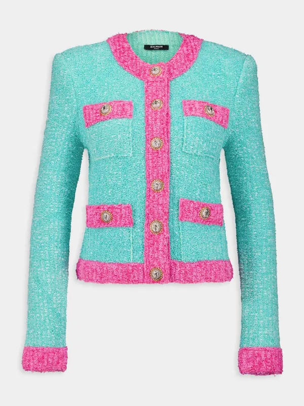 Buttoned Knit Jacket sold by Fashion Clinic