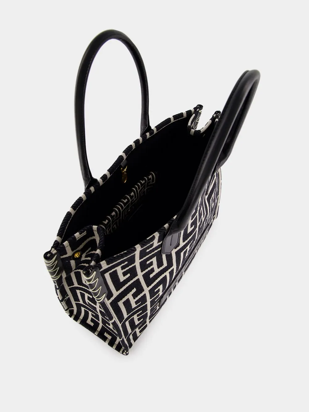 B-Army Medium Monogram Jacquard Shopper Bag sold by Fashion Clinic product image thumbnail 5