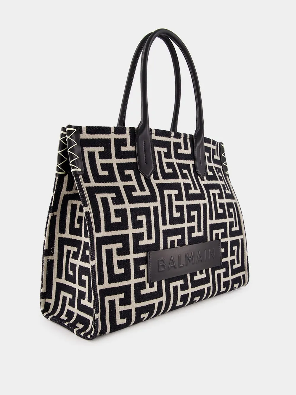 B-Army Medium Monogram Jacquard Shopper Bag sold by Fashion Clinic product image thumbnail 2