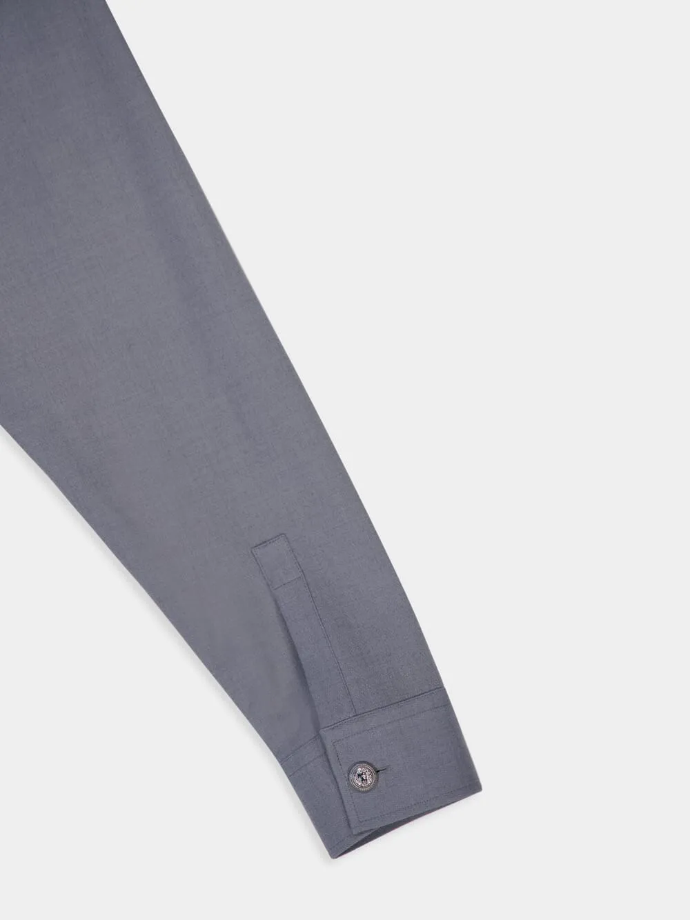 Grey Shirt with Embossed Silver Buttons sold by Fashion Clinic product image thumbnail 4