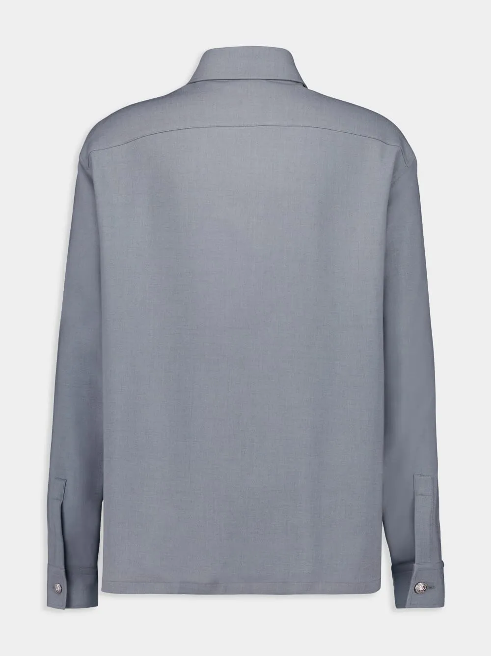 Grey Shirt with Embossed Silver Buttons sold by Fashion Clinic product image thumbnail 2