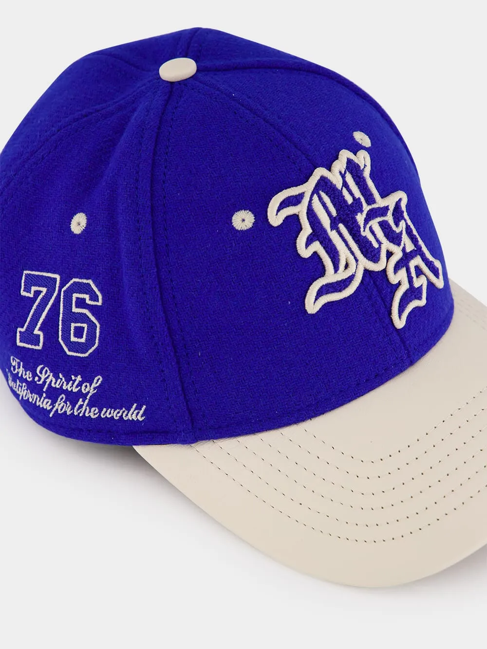 MA Spirit Two-Tone Hat in Blue and Beige sold by Fashion Clinic product image thumbnail 3