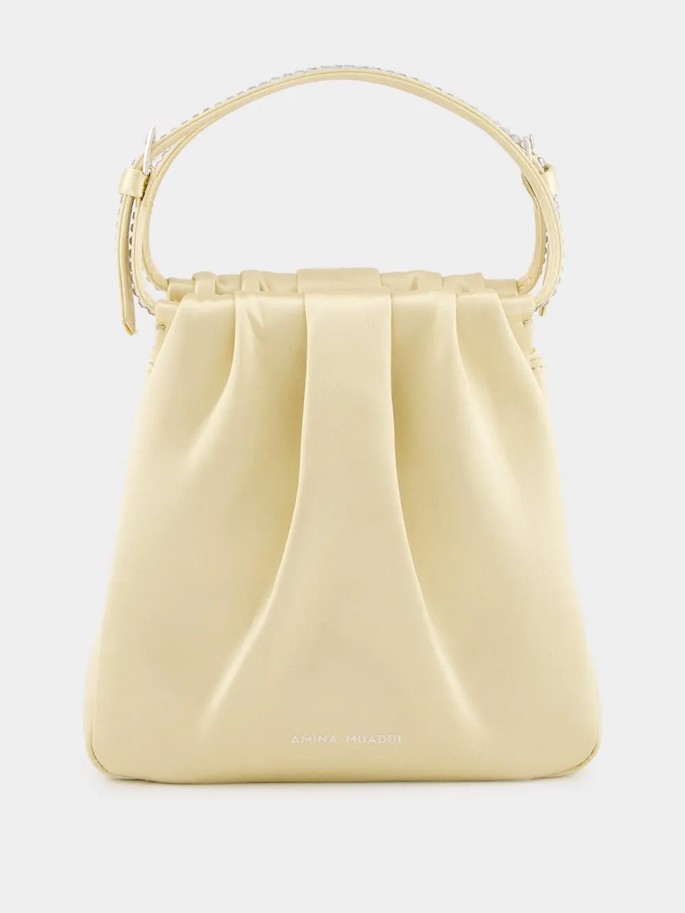 Vittoria Butter Satin Bag with Crystal Handle sold by Fashion Clinic product image thumbnail 2
