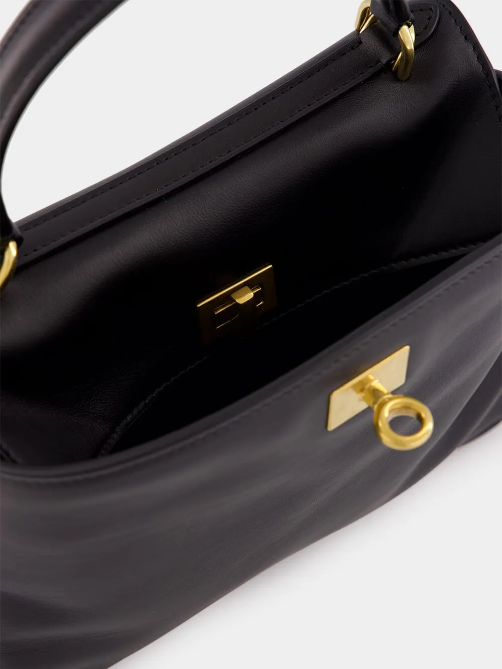 Black Calfskin Rodeo Mini Handbag sold by Fashion Clinic product image thumbnail 5