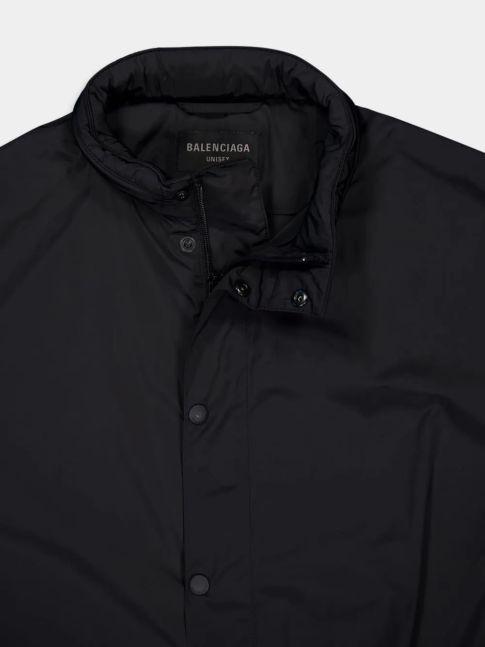 Black Short Windbreaker Jacket sold by Fashion Clinic product image thumbnail 3