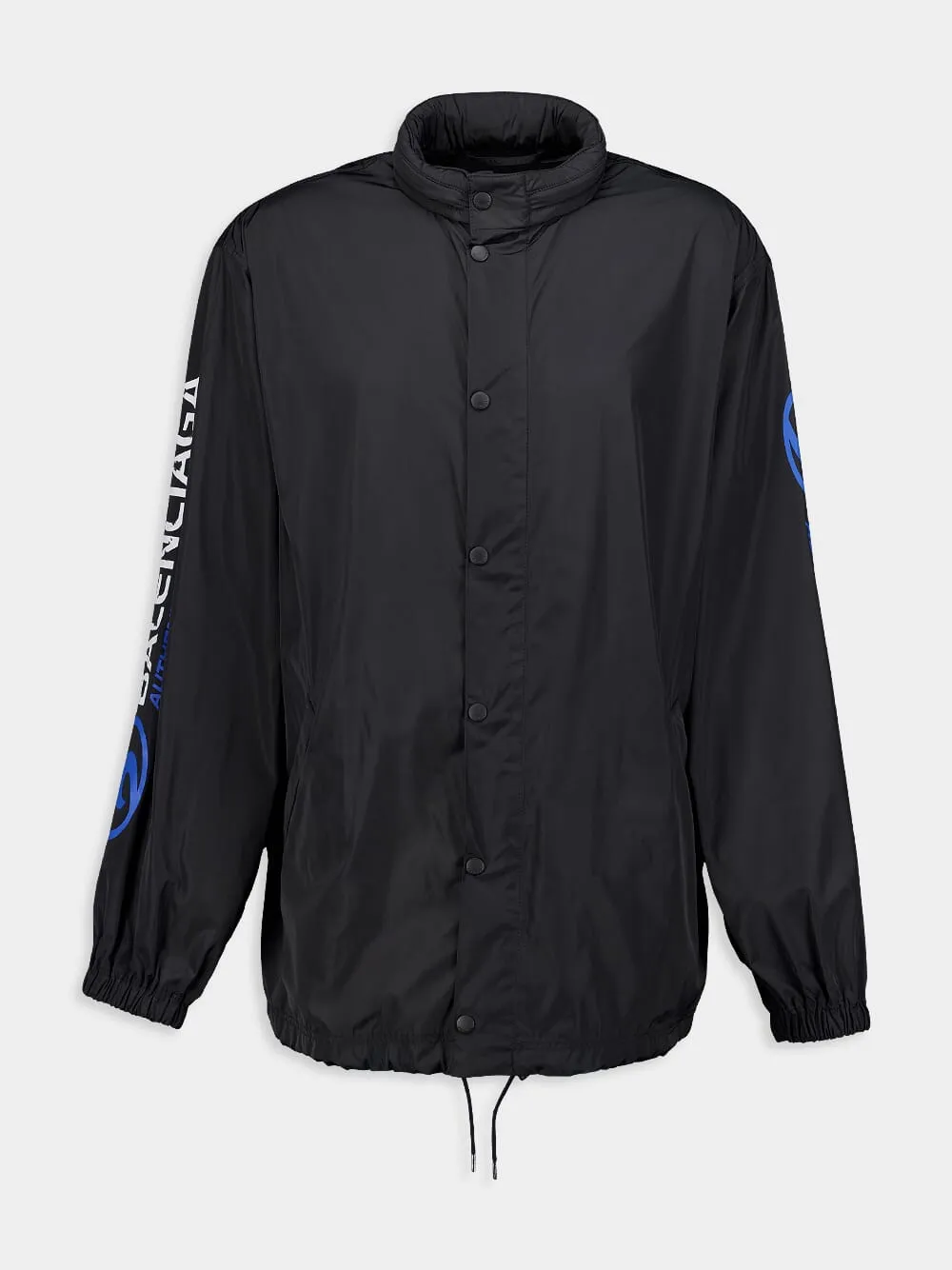 Black Short Windbreaker Jacket sold by Fashion Clinic