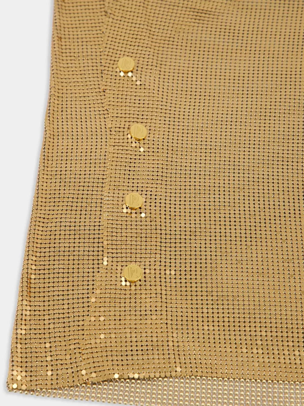 Gold Chainmail Sleeveless Top sold by Fashion Clinic product image thumbnail 4