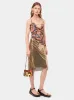 Gold Drapé Pression Chainmail Skirt sold by Fashion Clinic